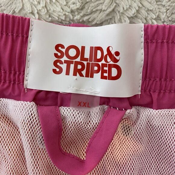 Solid & Striped Classic Straight Leg Color Block Swim Shorts Mens XXL - Picture 8 of 13